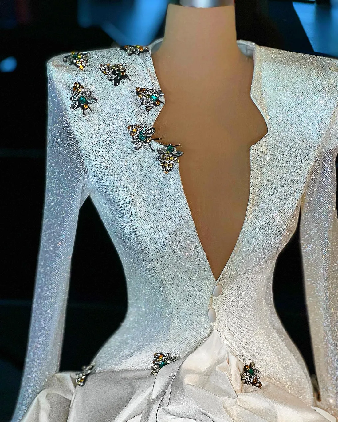 Adelaide Elegant White Evening Dress