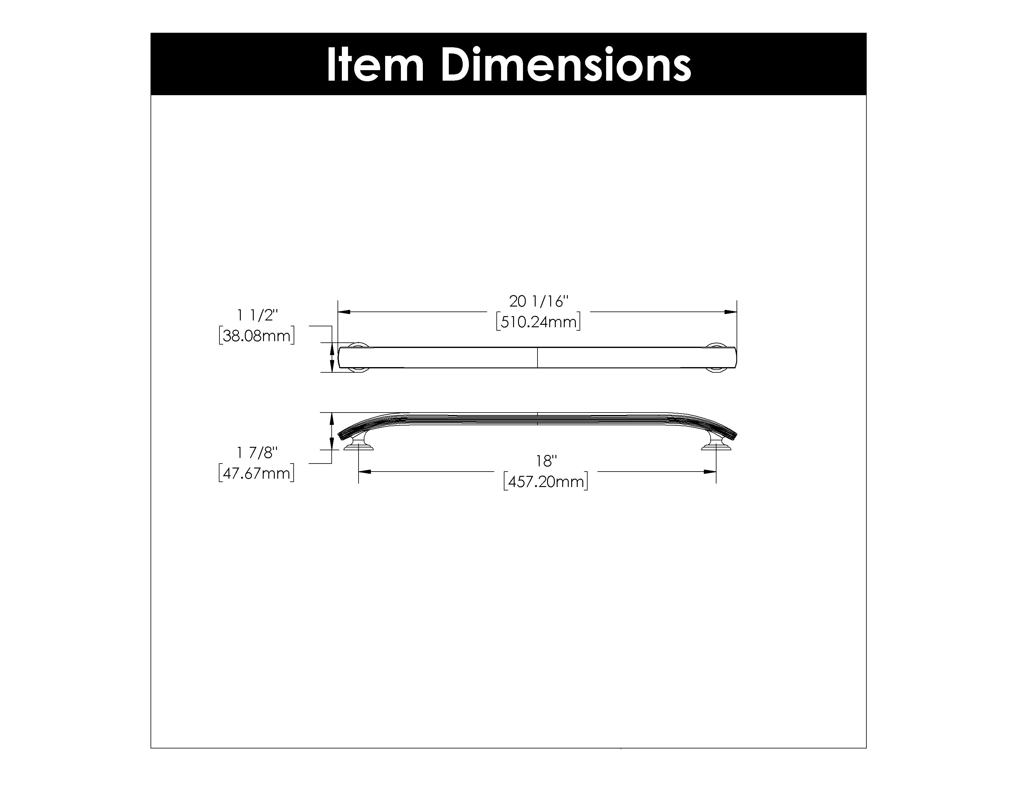 American Diner Appliance Pull, 18" C/C - CTG3797