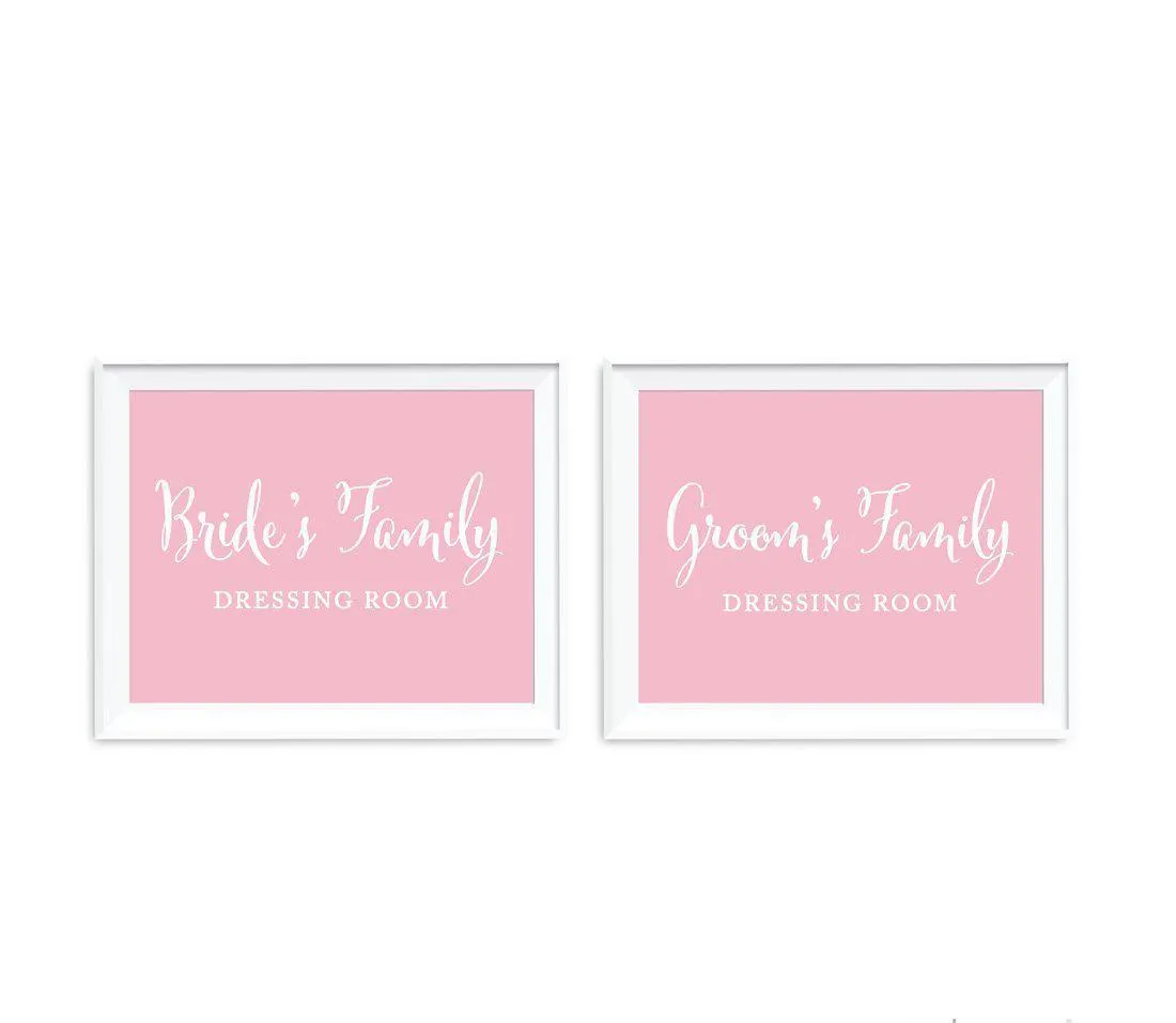 Blush Pink Wedding Signs, 2-Pack