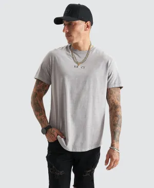 Cadden Dual Curved Tee Pigment Frost Grey