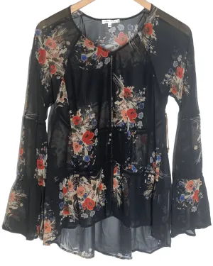Dark Autumn Floral Print Tunic