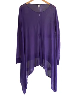 Dark Winter Amethyst Sheer Sweater