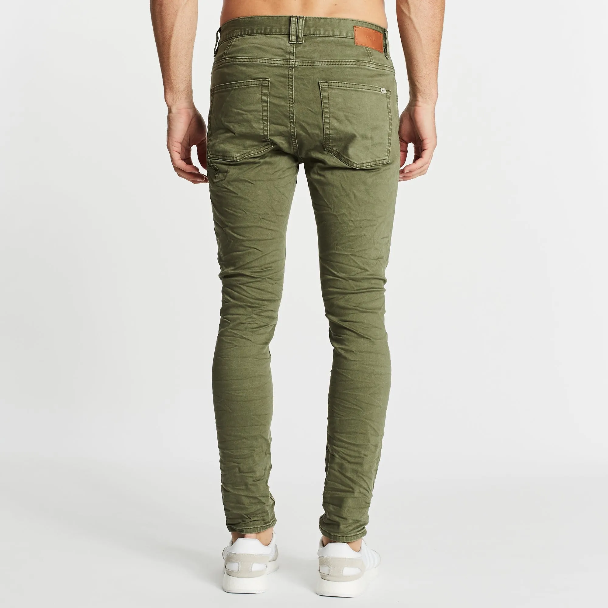 Doomsday Skinny Jean Destroyed Khaki