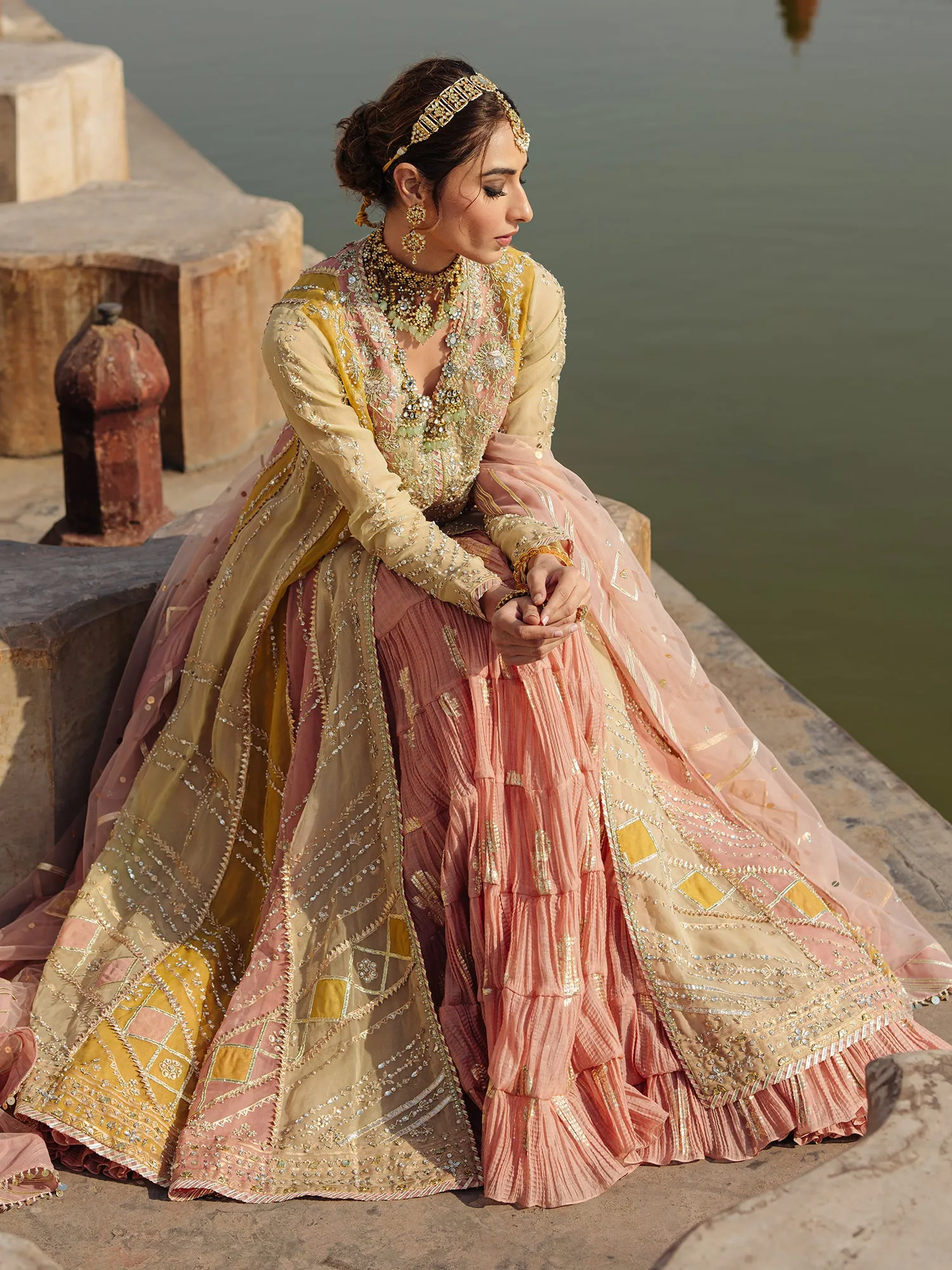Dream Crushed Kalidar Lehenga Set