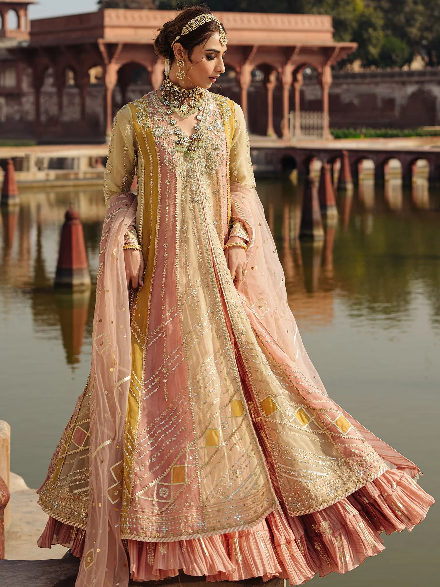 Dream Crushed Kalidar Lehenga Set