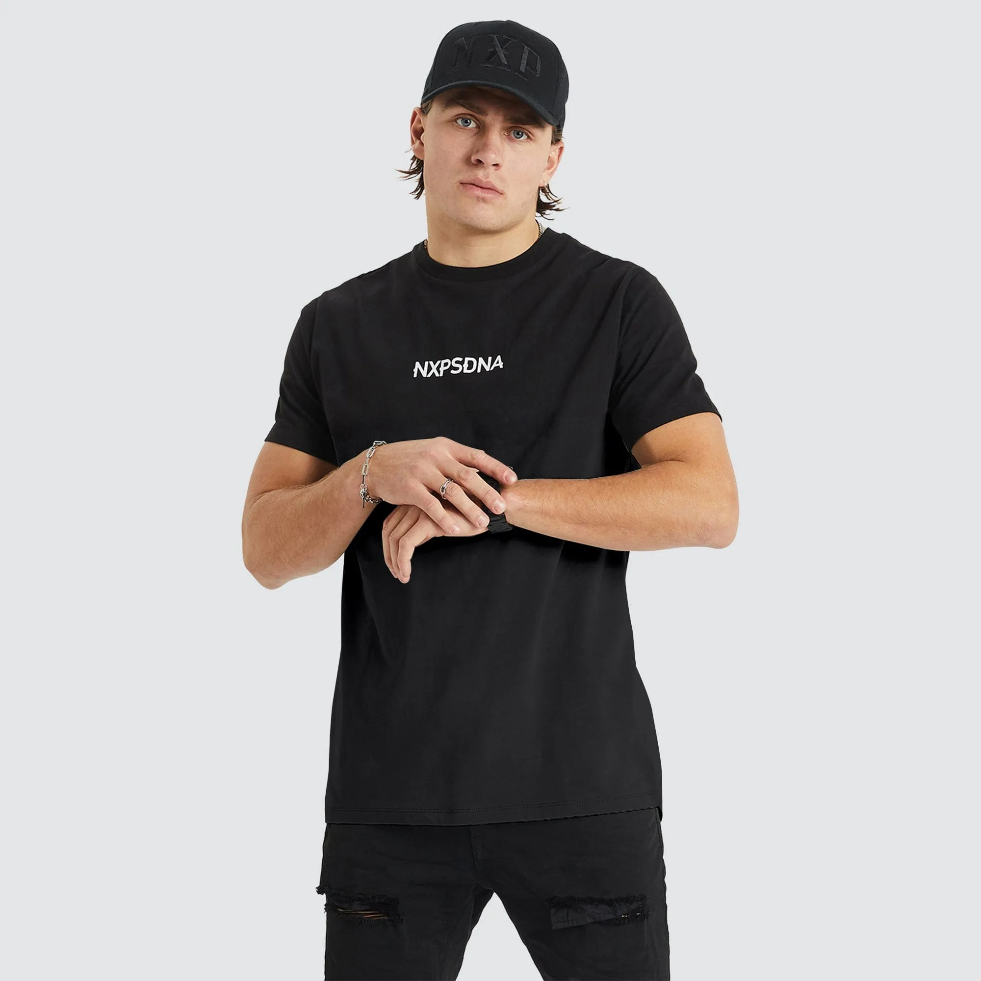 Echelon Cape Back T-Shirt Jet Black