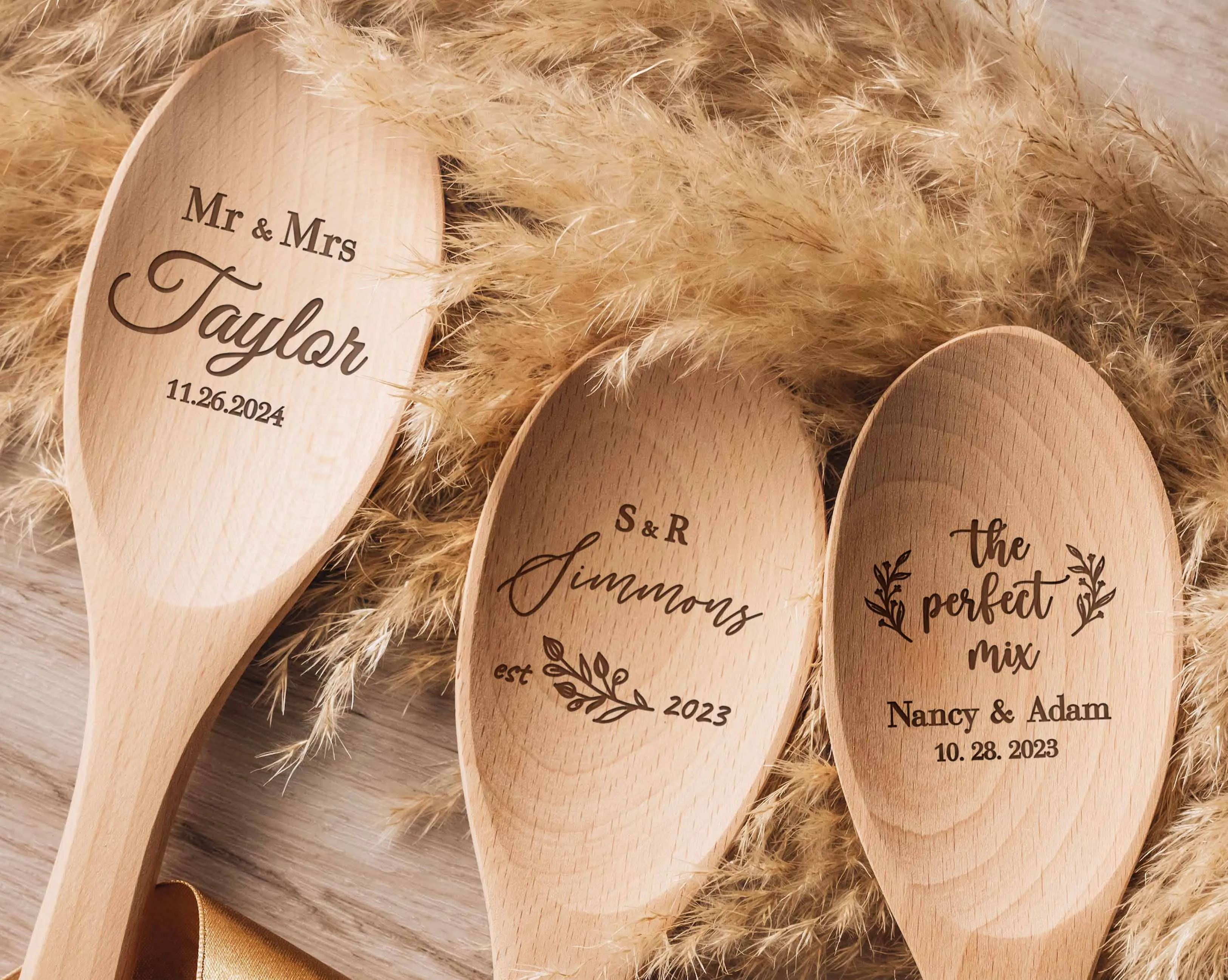 Engraved Wood Spoon