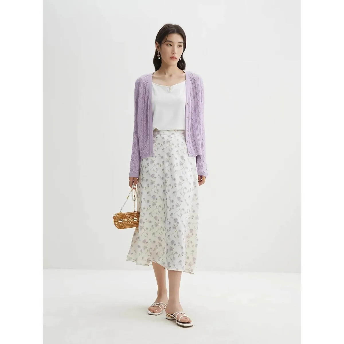 French Style Romantic Flower Skirt