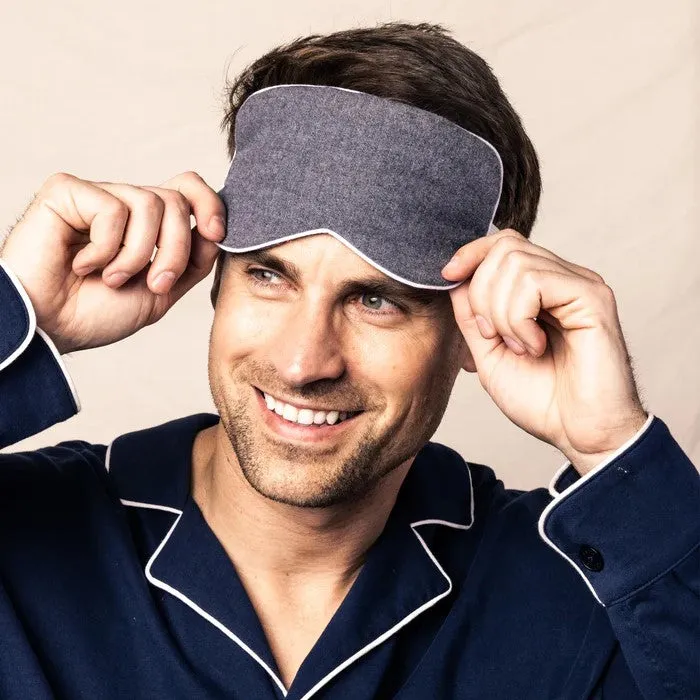 Grey Flannel Traditional Sleep Mask