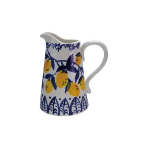 Hand-Painted Stoneware Pitcher - 1-1/2 Quart
