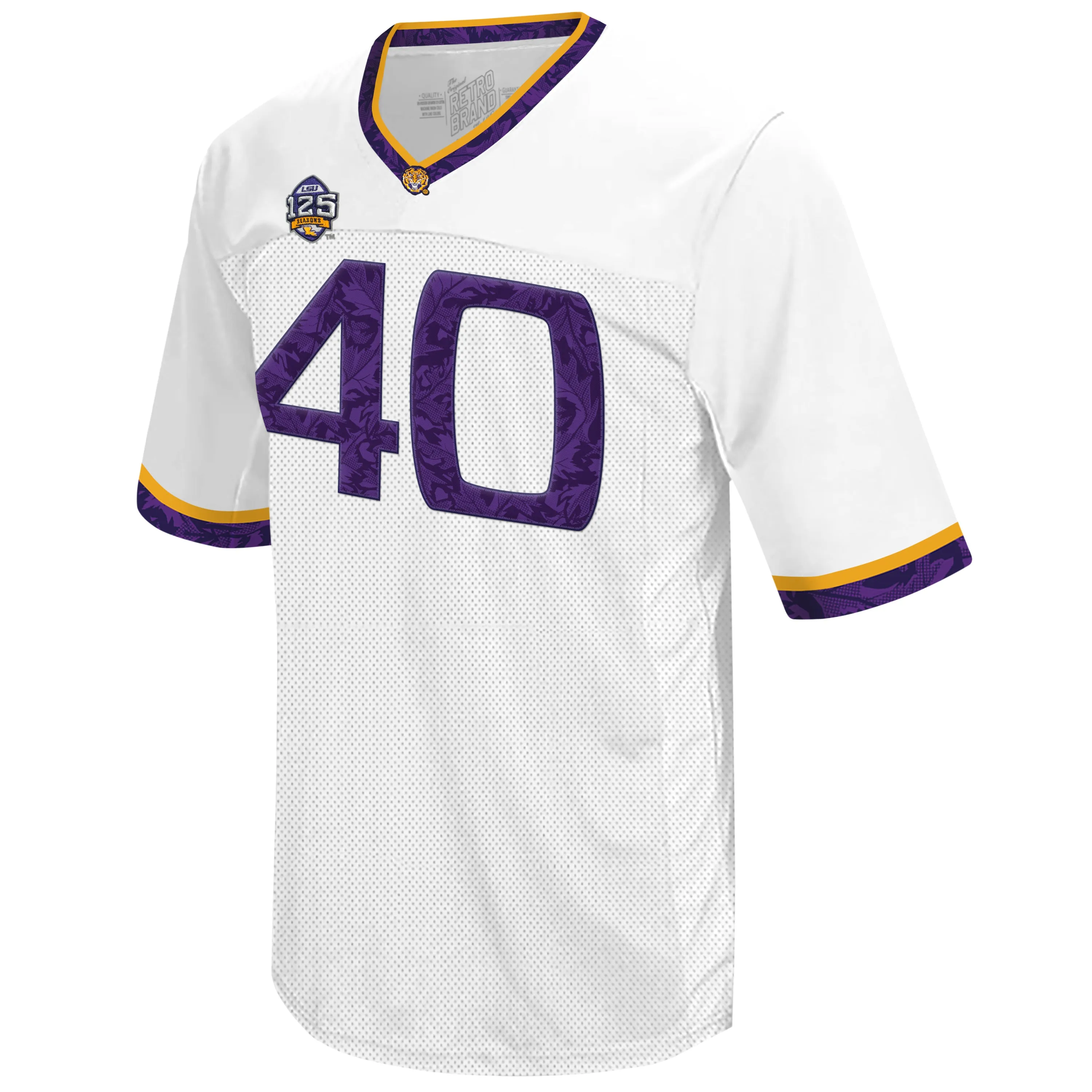 LSU Tigers Devin White Throwback Jersey
