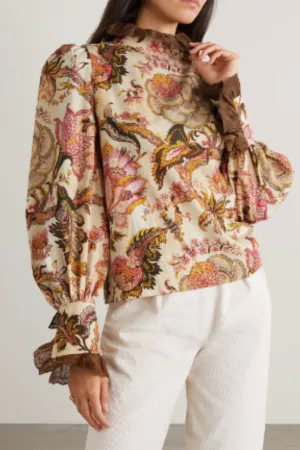Margot Blouse Indienne Arbre Print