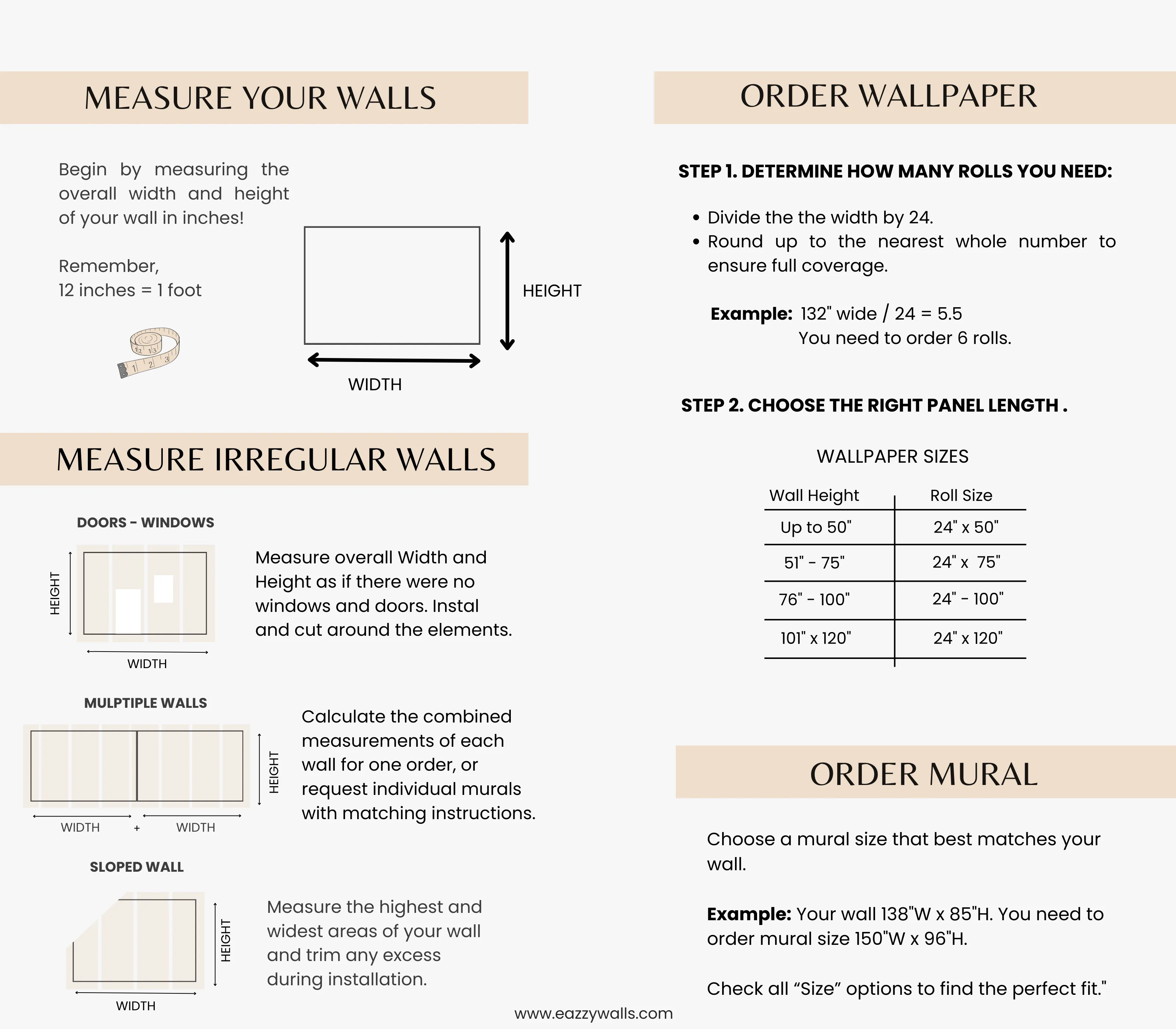 Modern Botanical Wallpaper Peel and Stick – Thin Line Wildflowers