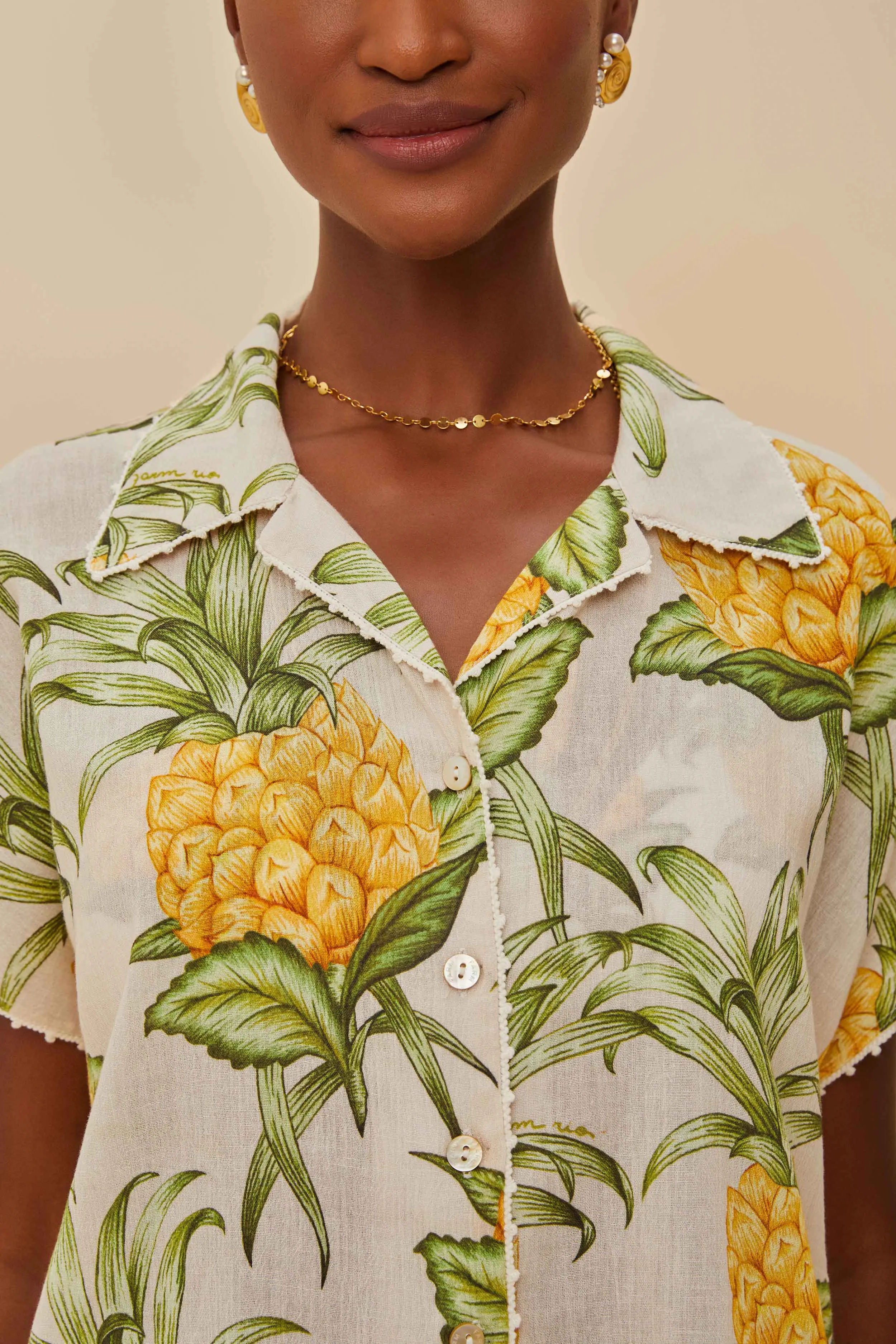 Off-White Delicate Pineapple Shirt