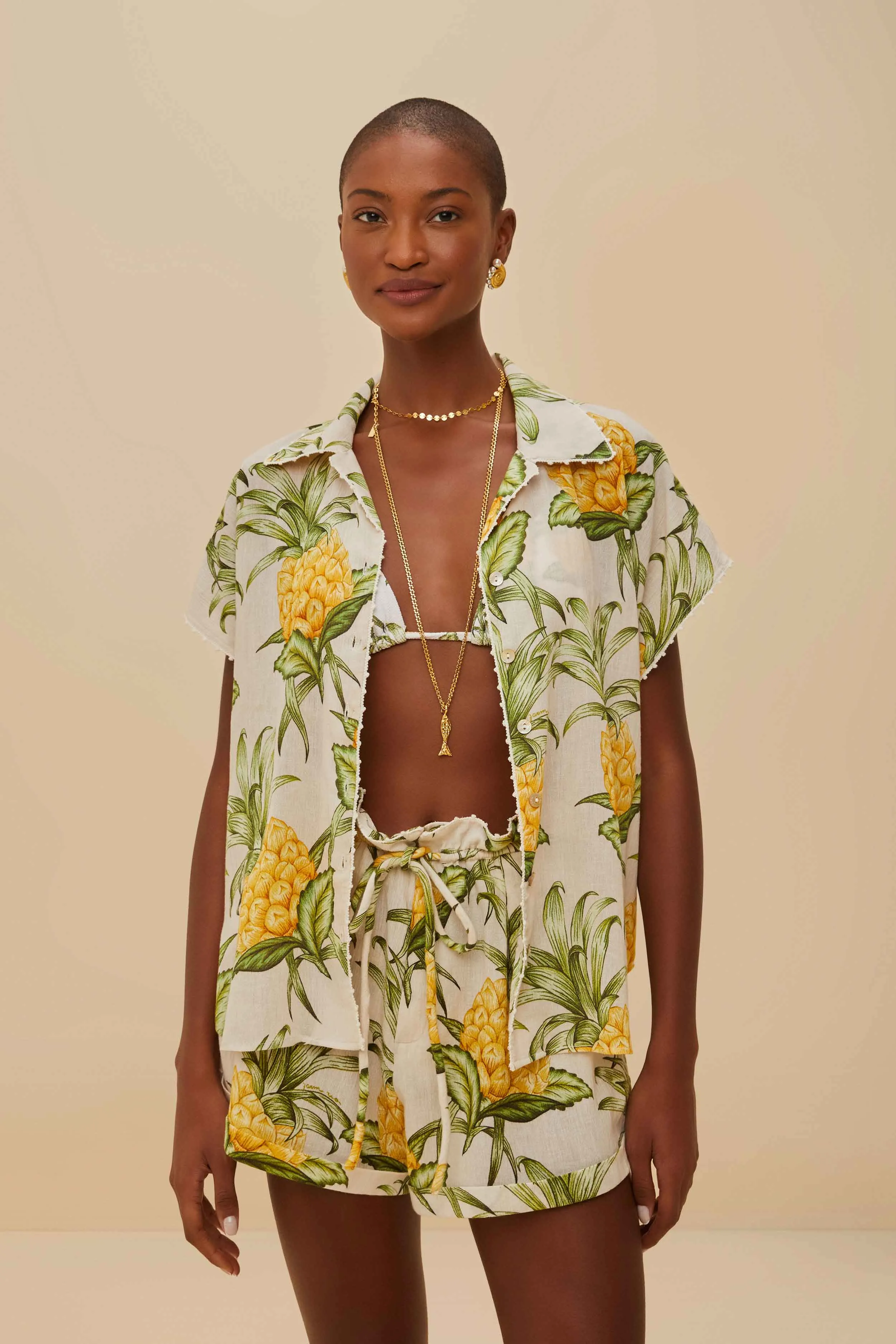 Off-White Delicate Pineapple Short