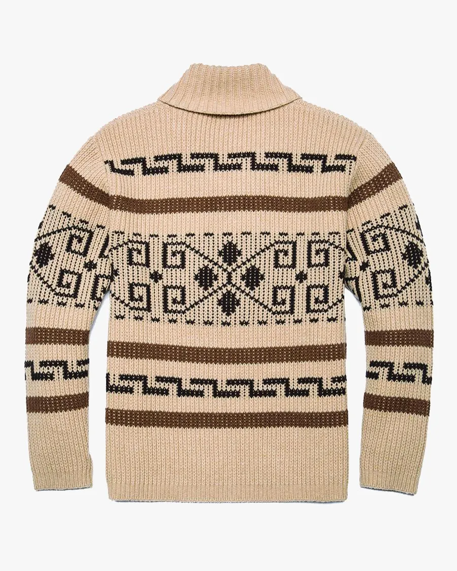 Pendleton Original Westerley Lambswool Sweater - Tan / Brown