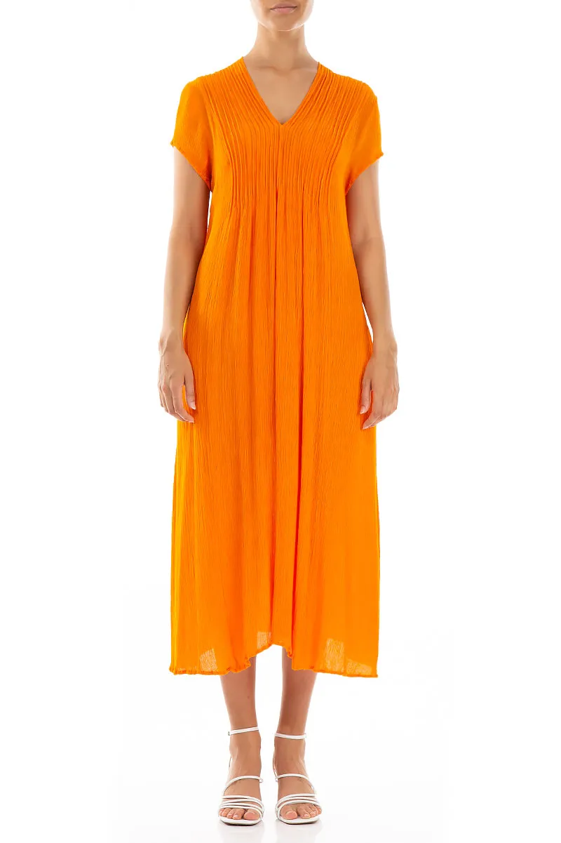 Romantic Goldfish Silk Viscose Dress