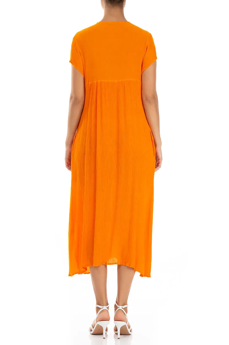 Romantic Goldfish Silk Viscose Dress