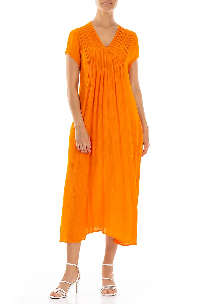 Romantic Goldfish Silk Viscose Dress