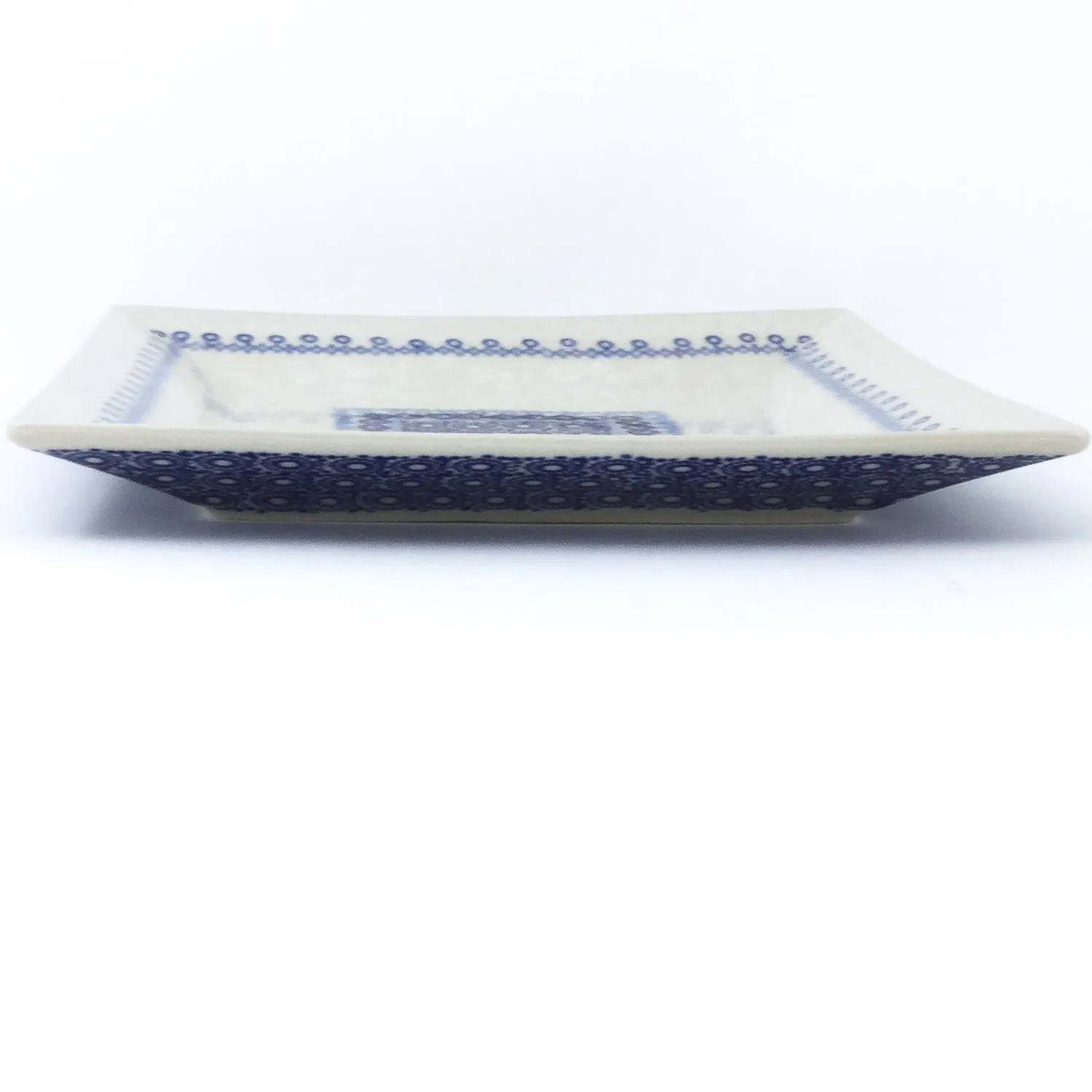 Square Dinner Plate in Delicate Blue