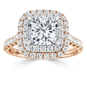 Stephanie - 18ct Rose Gold - Cushion