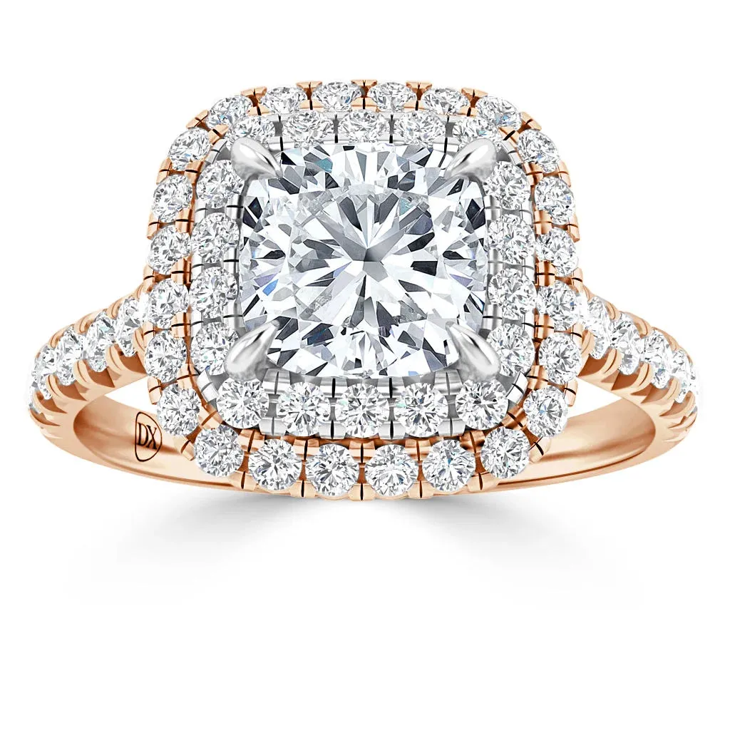 Stephanie - 18ct Rose Gold - Cushion