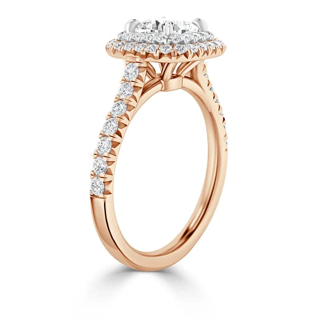 Stephanie - 18ct Rose Gold - Cushion