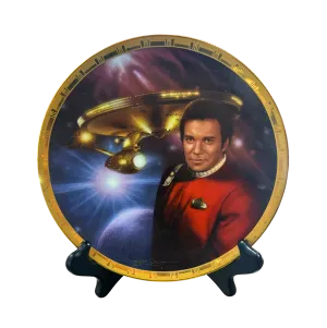 The Hamilton Collection Commemorative Star Trek Plate "Admiral Kirk & USS Enterprise"
