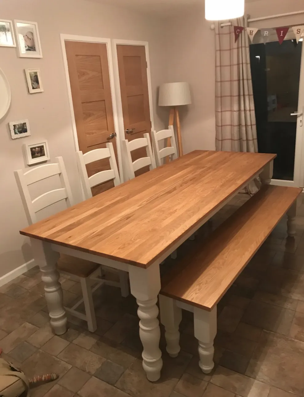 Traditional Dining Set with Bench