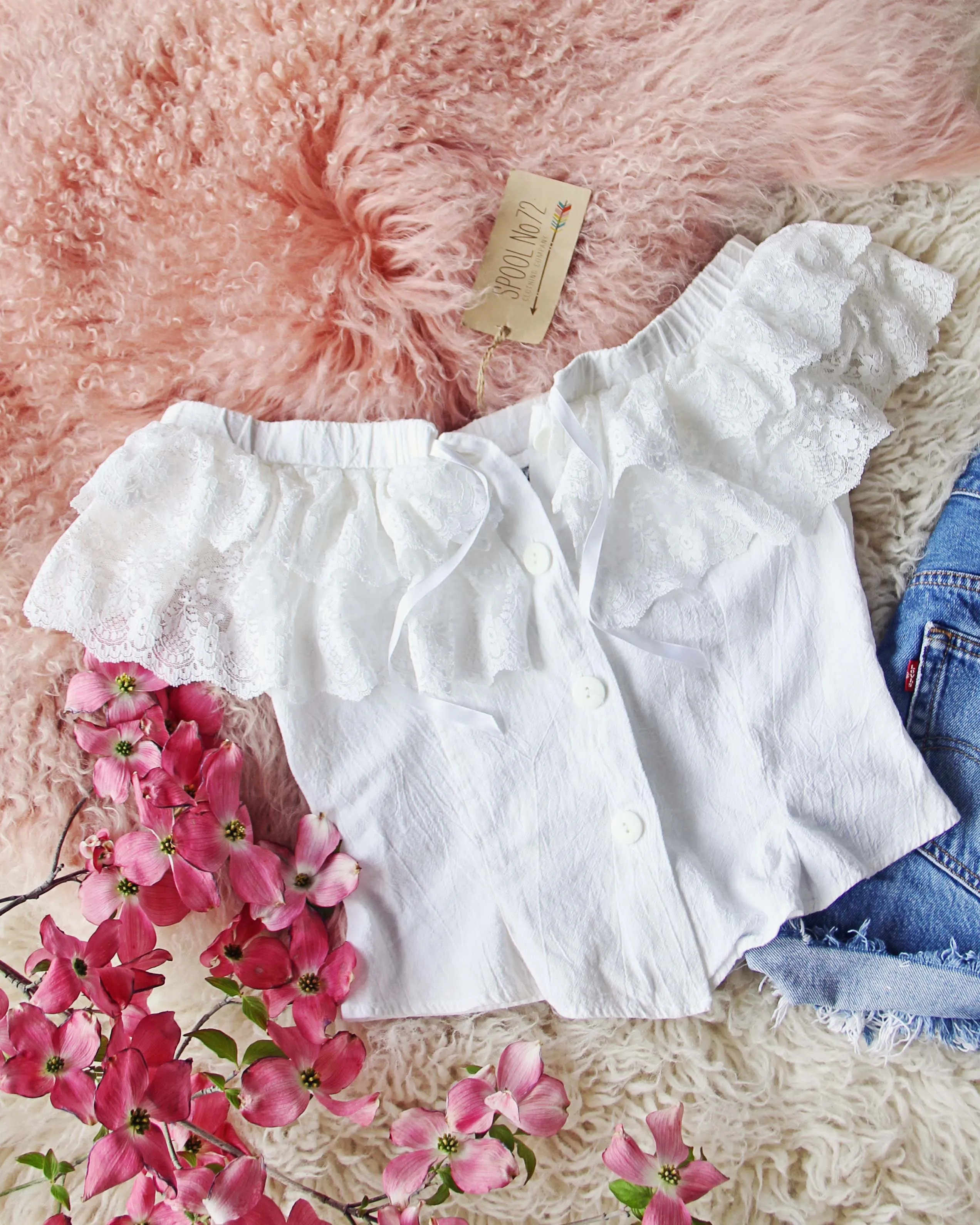 Vintage Lace Romantic Top